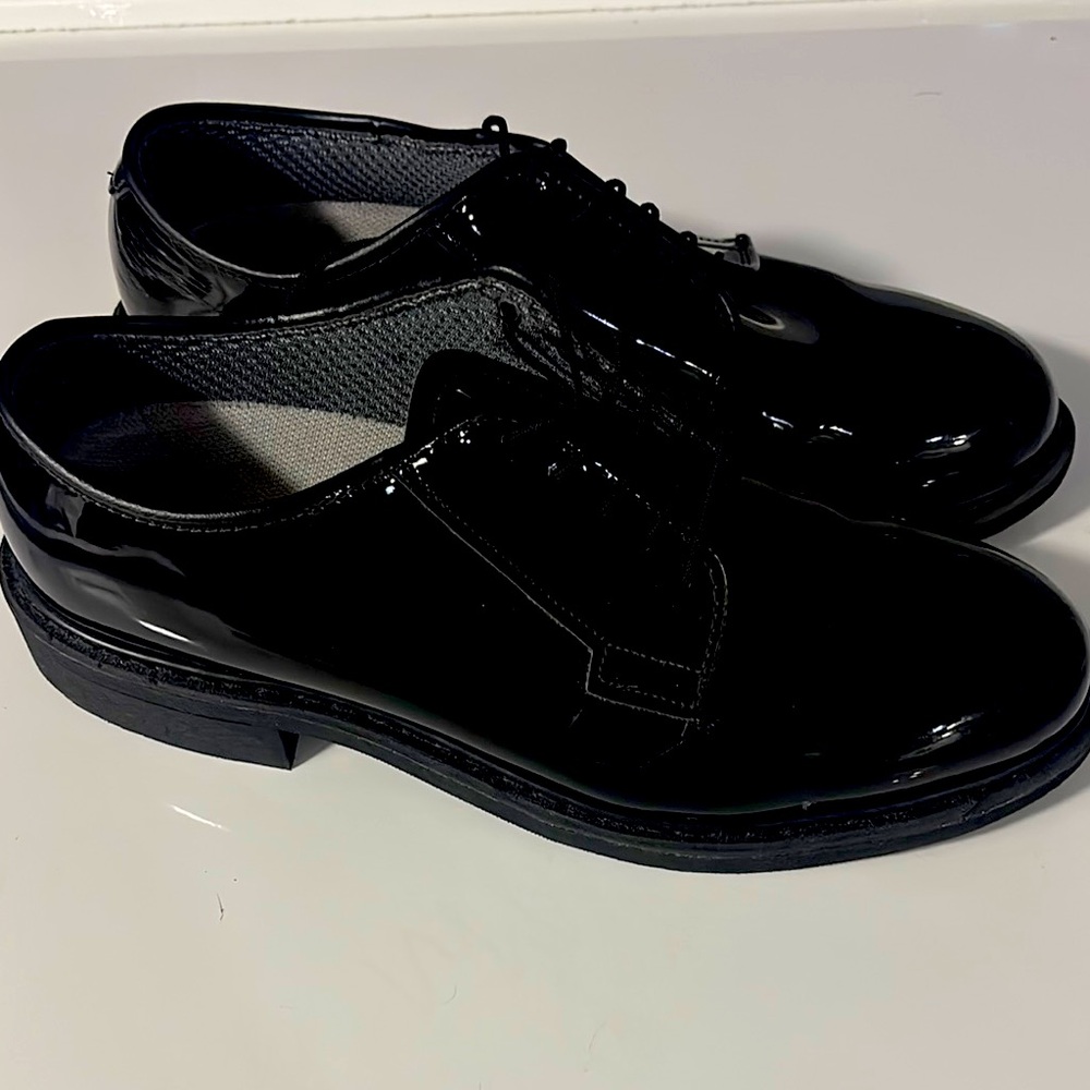 Capps Military Dress Shoes - Men’s Hight Gloss